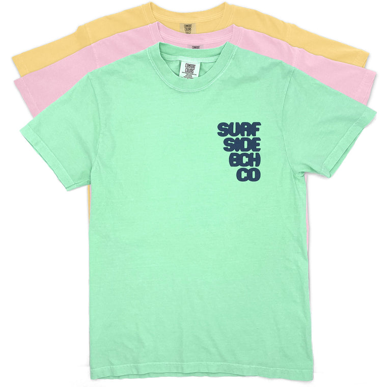 Surf Side Bch Co (Letter Burst) Comfort Colors Heavyweight T-Shirt
