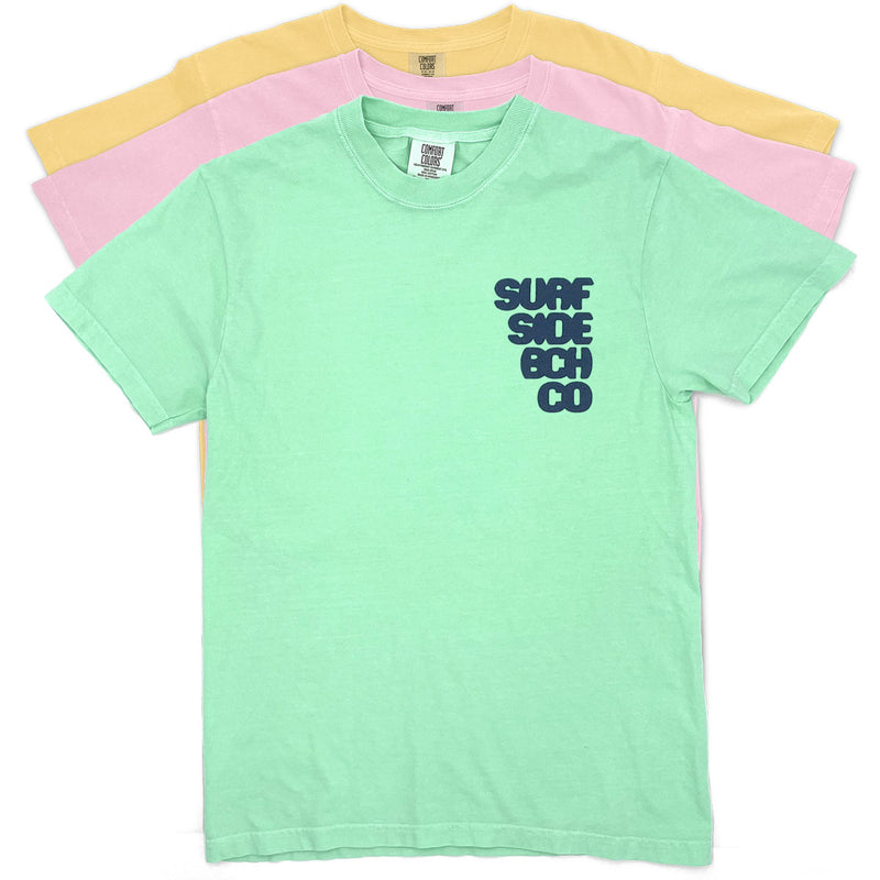 Surf Side Bch Co (Letter Burst) Comfort Colors Heavyweight T-Shirt