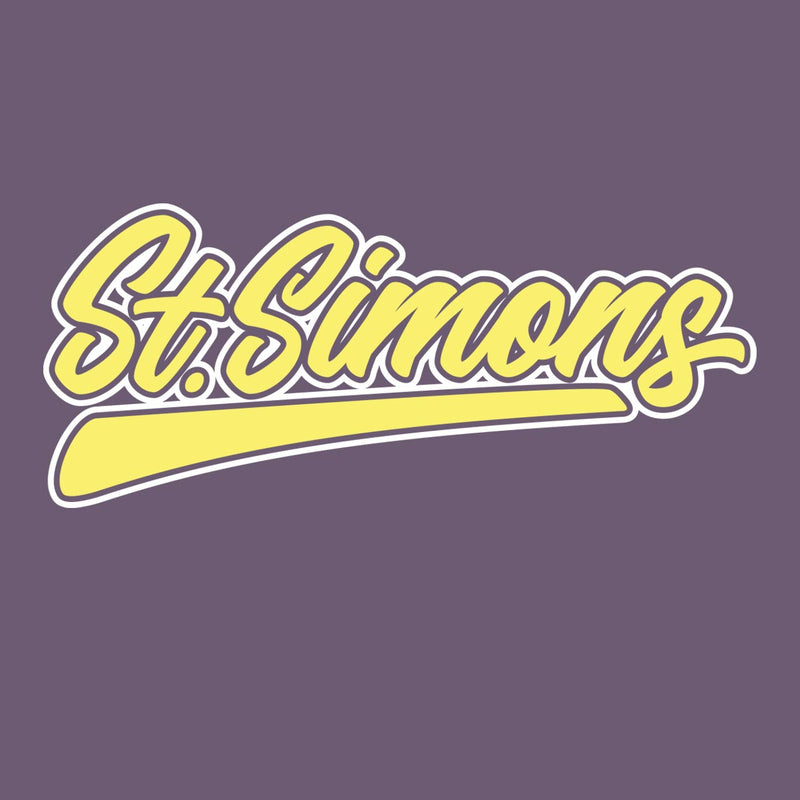 St. Simons (Brush Script) Comfort Colors Heavyweight T-Shirt