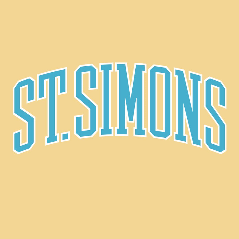 ST. SIMONS (Collegiate Arch) Comfort Colors Sweatshirt