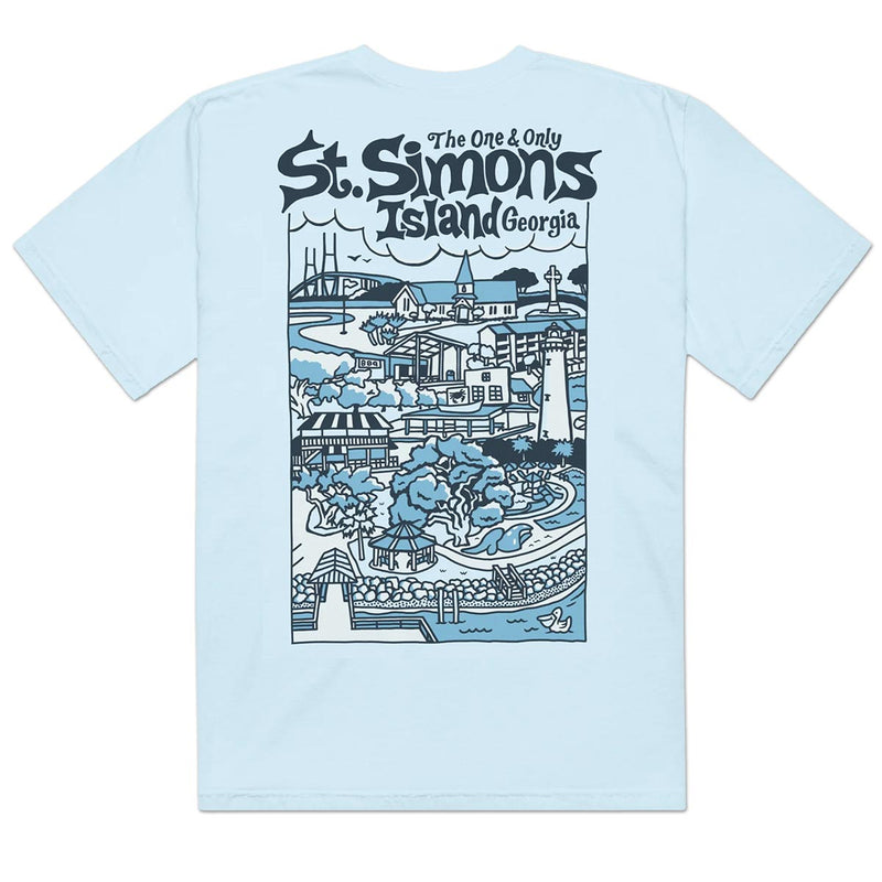 St. Simons Island (The One & Only) Comfort Colors Heavyweight T-Shirt