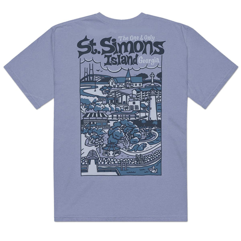 St. Simons Island (The One & Only) Comfort Colors Heavyweight T-Shirt