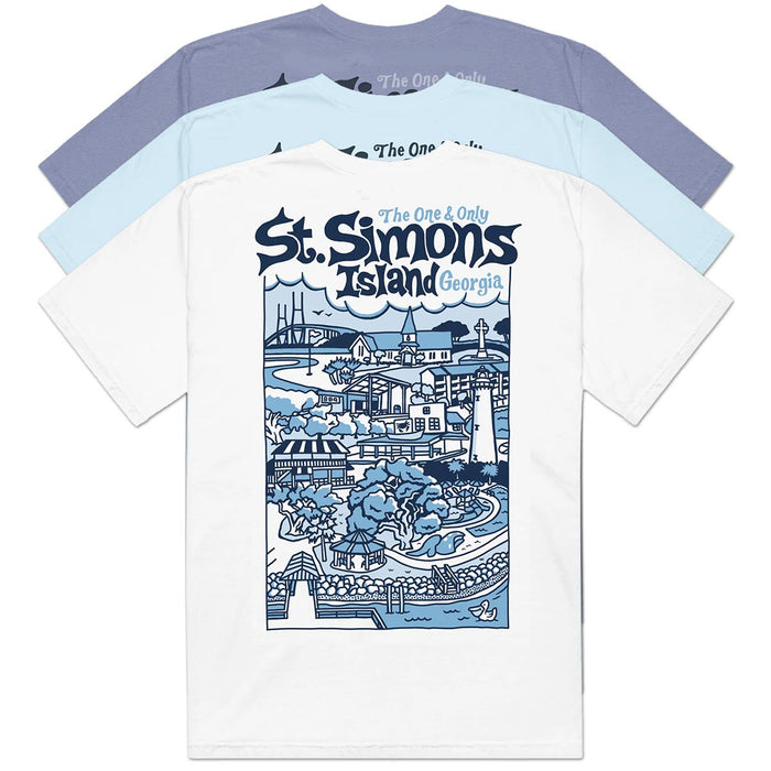 St. Simons Island (The One & Only) Comfort Colors Heavyweight T-Shirt