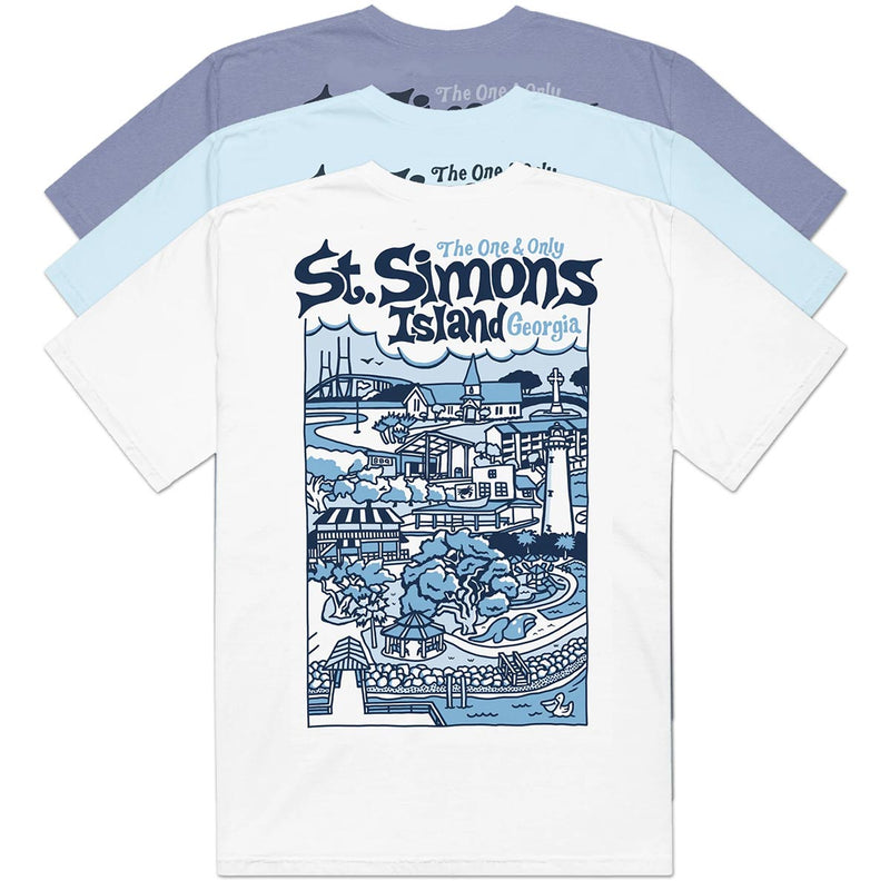 St. Simons Island (The One & Only) Comfort Colors Heavyweight T-Shirt