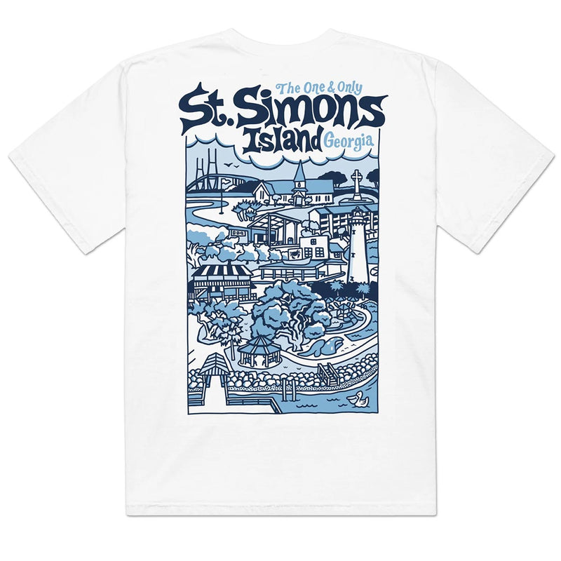 St. Simons Island (The One & Only) Comfort Colors Heavyweight T-Shirt