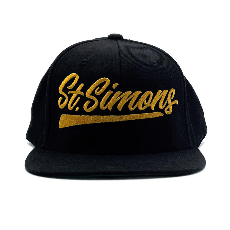 St. Simons (Brush Script) Snapback Hat