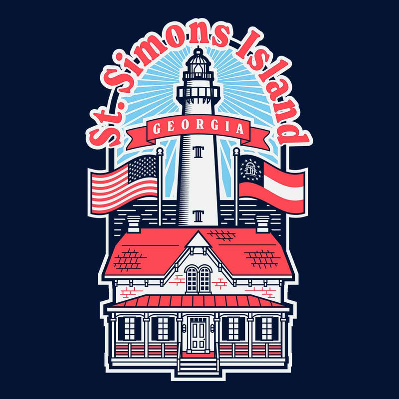 St. Simons Island - Georgia (Lighthouse) Youth T-Shirt