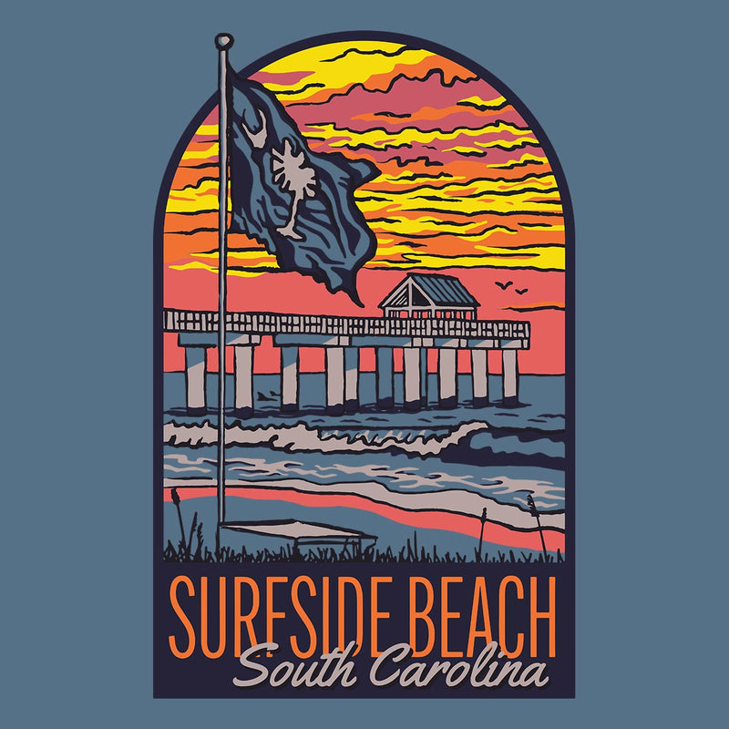 Surfside Beach, South Carolina (Iconic Archway) Unisex T-Shirt