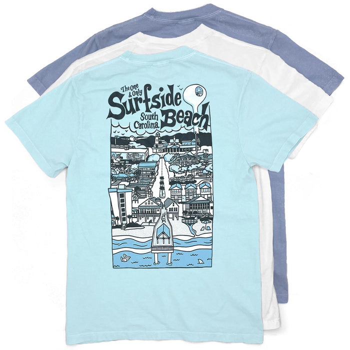 Surfside Beach (The One & Only) Comfort Colors Heavyweight T-Shirt