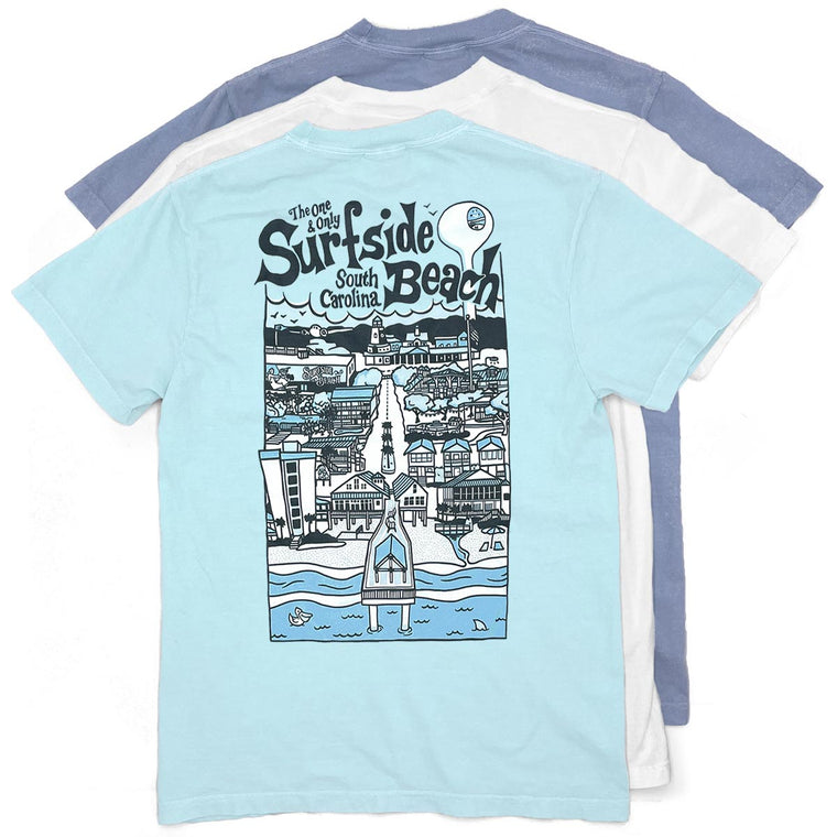 Surfside Beach (The One & Only) Comfort Colors Heavyweight T-Shirt