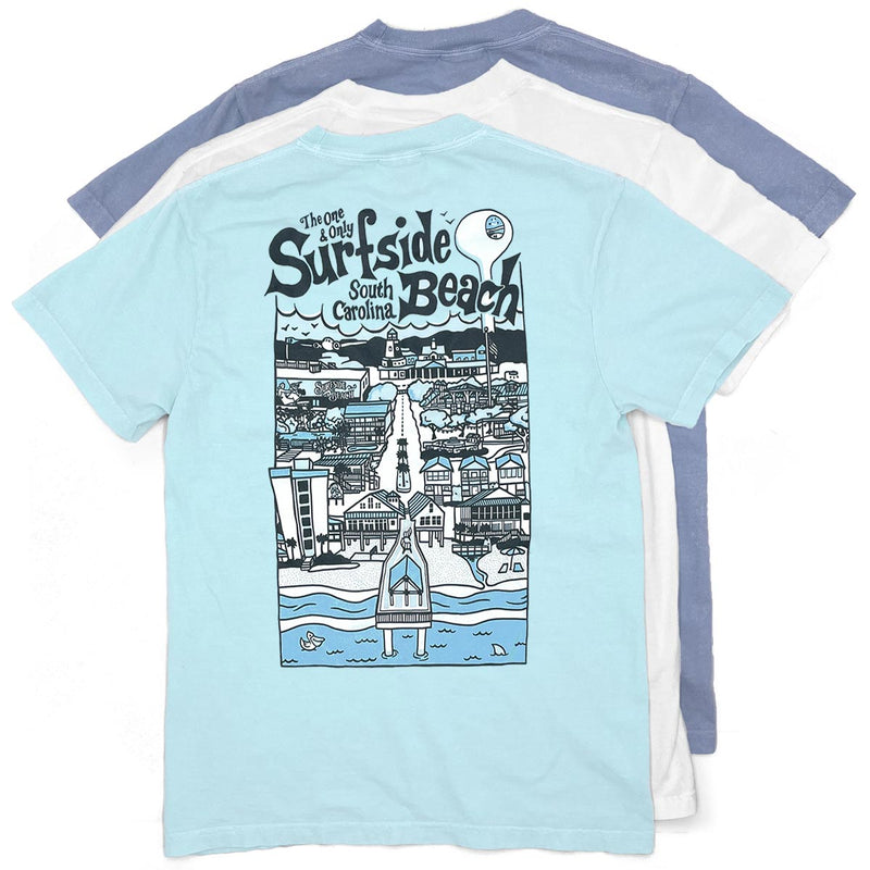 Surfside Beach (The One & Only) Comfort Colors Heavyweight T-Shirt