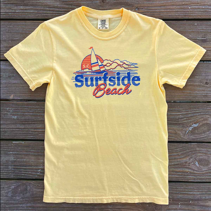 Surfside Beach S.C. (Come Sail Away) Comfort Colors Heavyweight T-Shirt