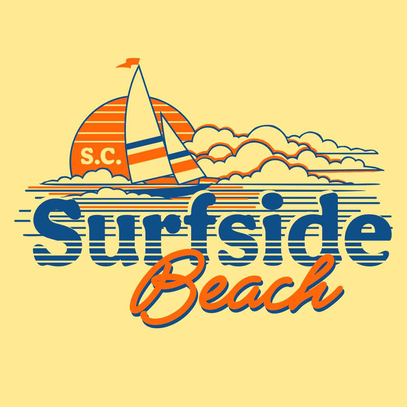 Surfside Beach S.C. (Come Sail Away) Comfort Colors Heavyweight T-Shirt