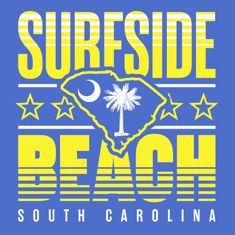 Surfside Beach, California (Summer Haze) Comfort Colors Heavyweight T-Shirt