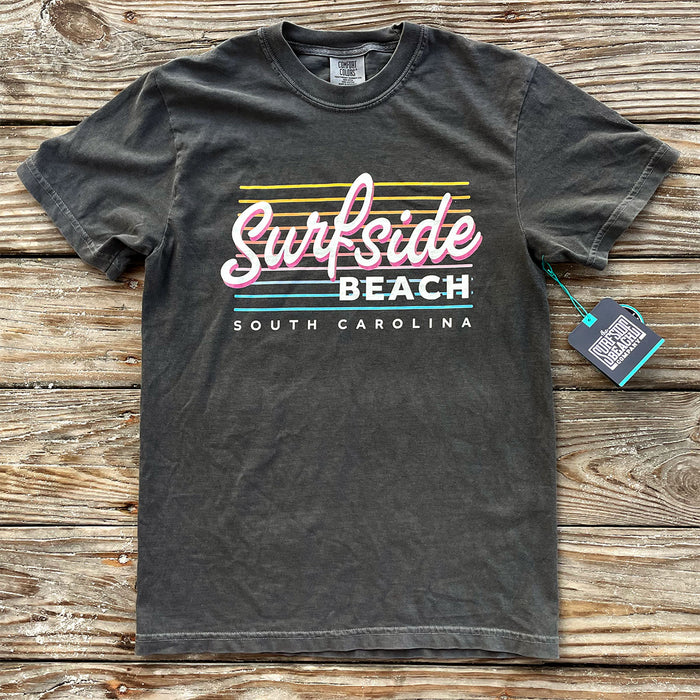 Surfside Beach - South Carolina (Summer Nights) Comfort Colors Heavyweight T-Shirt