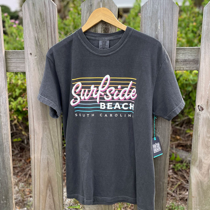 Surfside Beach - South Carolina (Summer Nights) Comfort Colors Heavyweight T-Shirt