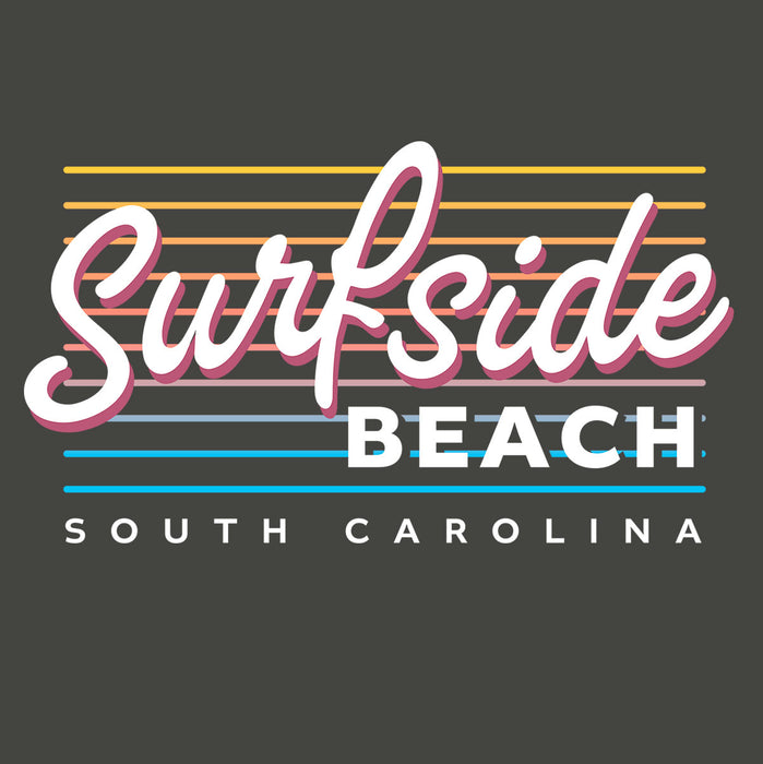 Surfside Beach - South Carolina (Summer Nights) Comfort Colors Heavyweight T-Shirt