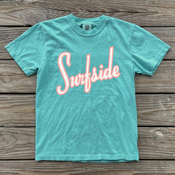 Surfside (Mid Century Script) Comfort Colors Heavyweight T-Shirt