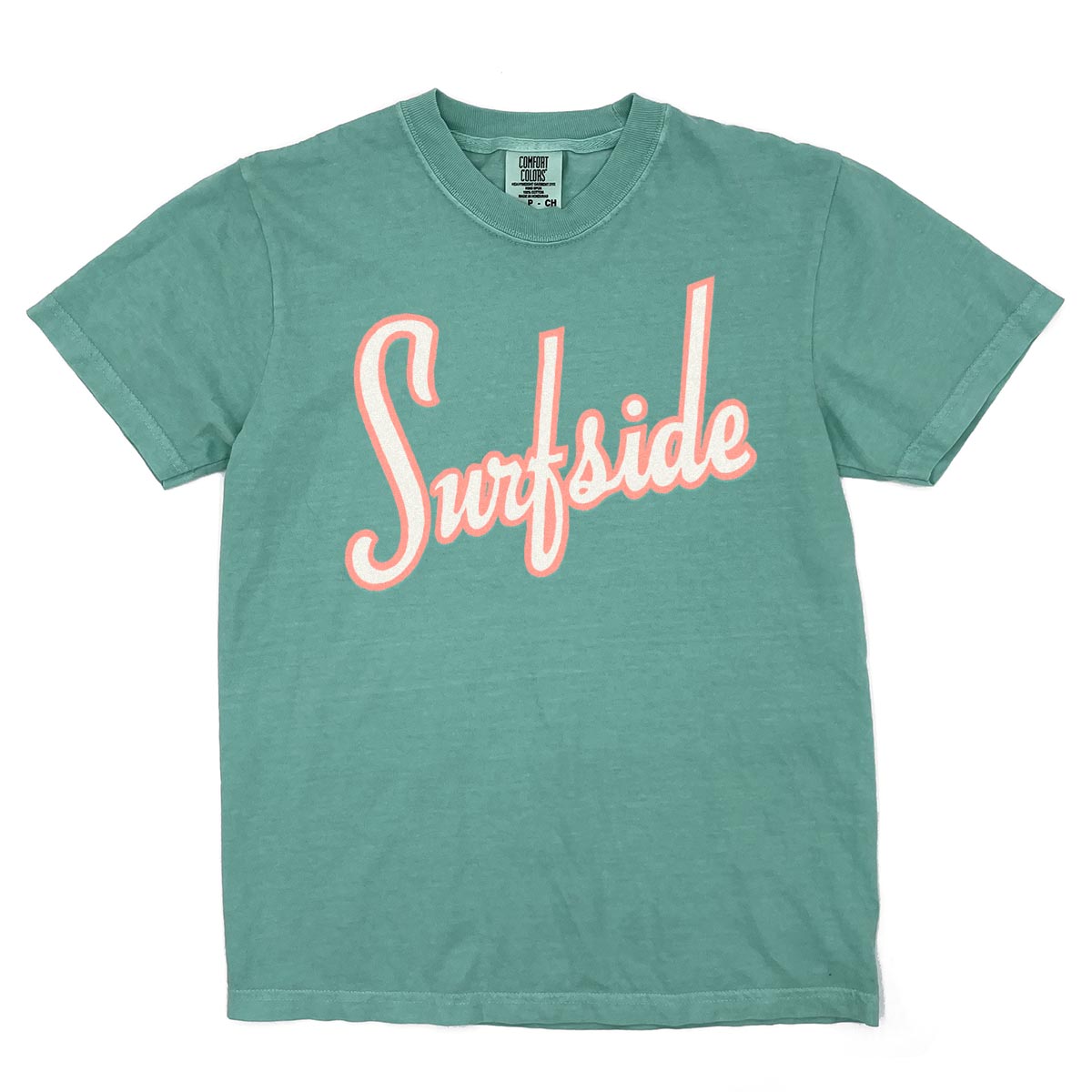 Surfside (Mid Century Script) Comfort Colors Heavyweight T-Shirt