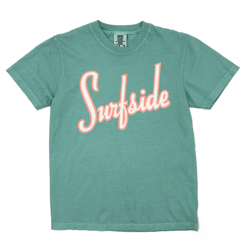 Surfside (Mid Century Script) Comfort Colors Heavyweight T-Shirt
