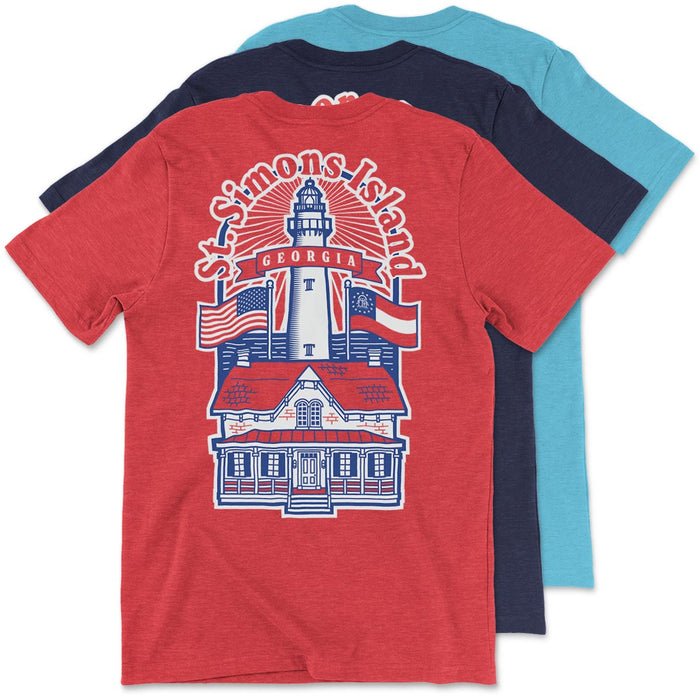 St. Simons Island - Georgia (Lighthouse) Unisex T-Shirt