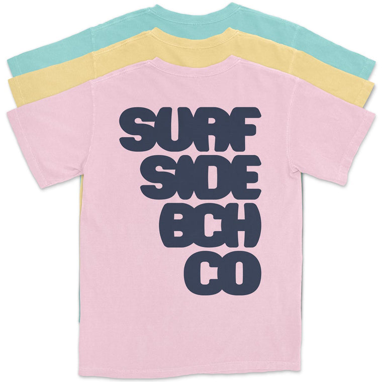 Surf Side Bch Co (Letter Burst) Comfort Colors Heavyweight T-Shirt