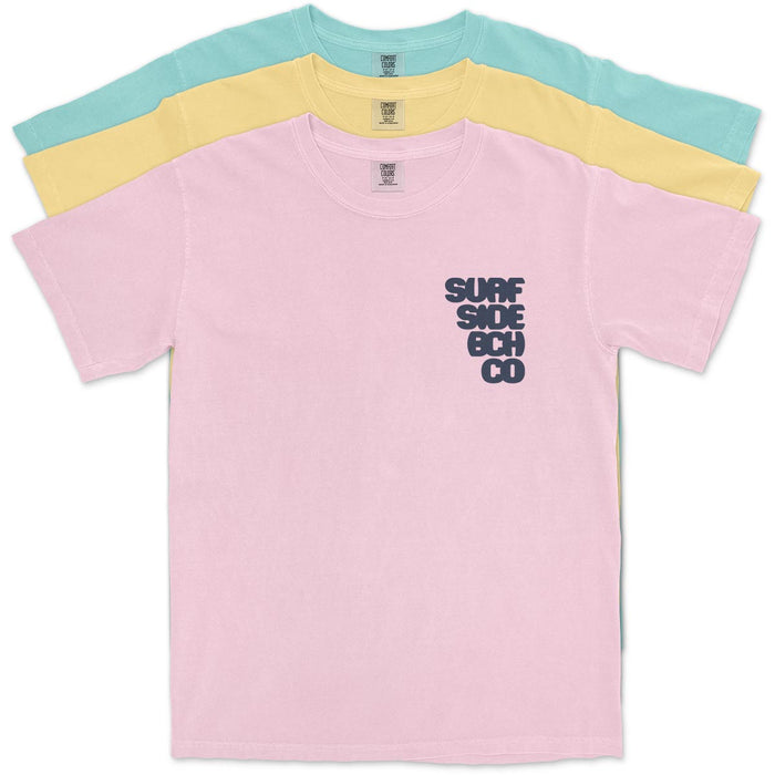 Surf Side Bch Co (Letter Burst) Comfort Colors Heavyweight T-Shirt