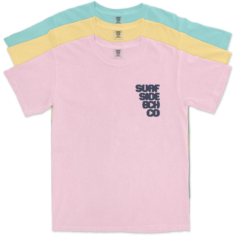 Surf Side Bch Co (Letter Burst) Comfort Colors Heavyweight T-Shirt