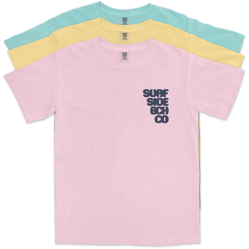 Surf Side Bch Co (Letter Burst) Comfort Colors Heavyweight T-Shirt
