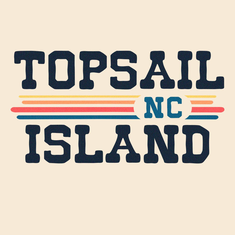 Topsail Island, NC (Vintage Sunset) Unisex Ringer T-Shirt