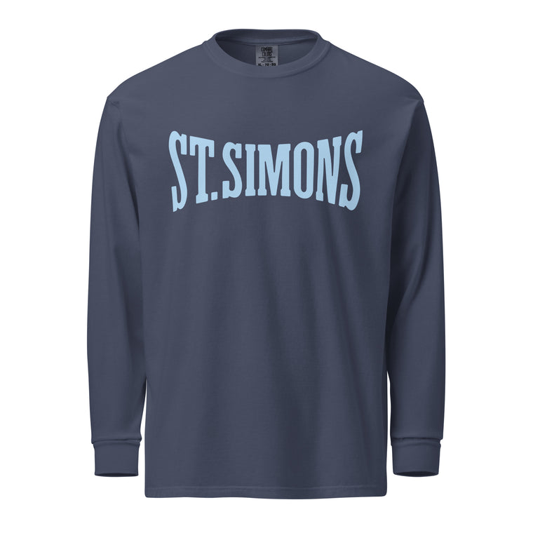 ST. SIMONS (Squeeze) Comfort Colors Long-Sleeved Heavyweight T-Shirt