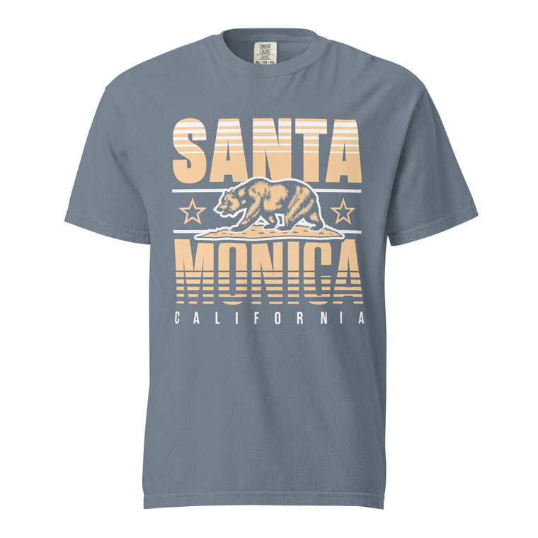 Santa Monica, California (Summer Haze) Comfort Colors Heavyweight T-Shirt