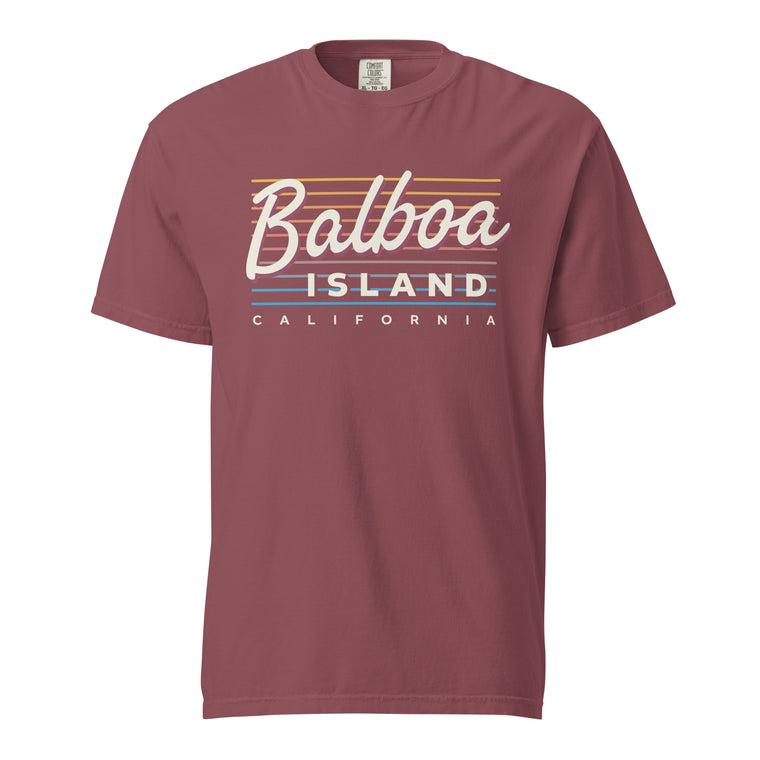 Balboa Island - California (Summer Nights) Comfort Colors Heavyweight T-Shirt