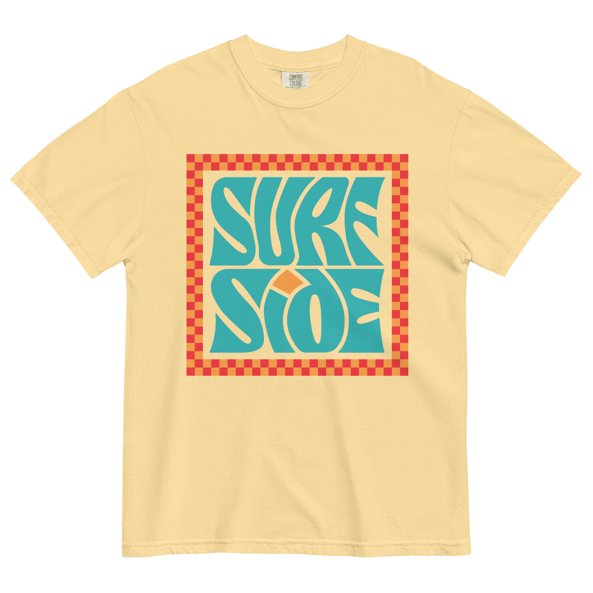 Surf Side (Checker Box) Comfort Colors Heavyweight T-Shirt