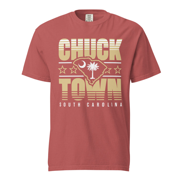 Chuck Town, South Carolina (Summer Haze) Comfort Colors Heavyweight T-Shirt