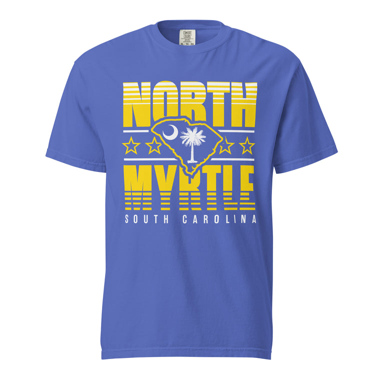 North Myrtle, South Carolina (Summer Haze) Comfort Colors Heavyweight T-Shirt