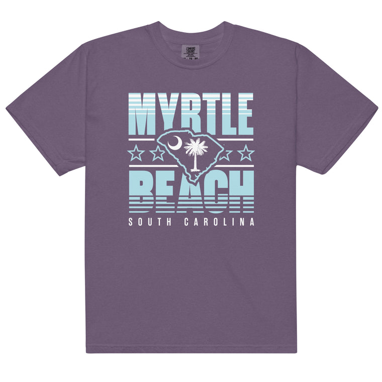 Myrtle Beach, South Carolina (Summer Haze) Comfort Colors Heavyweight T-Shirt