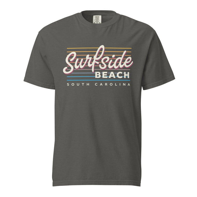 Surfside Beach - South Carolina (Summer Nights) Comfort Colors Heavyweight T-Shirt