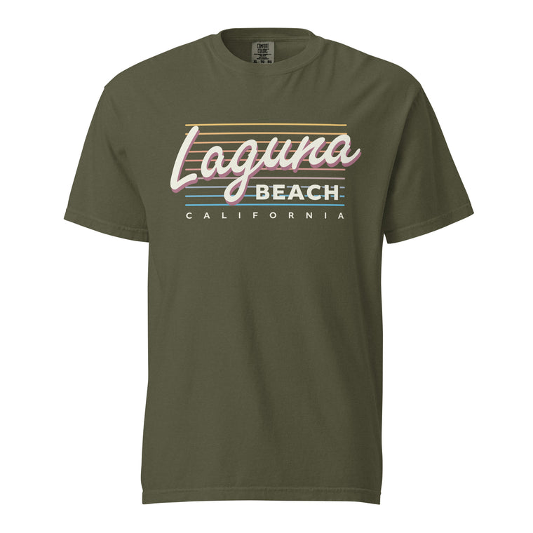 Laguna Beach - California (Summer Nights) Comfort Colors Heavyweight T-Shirt