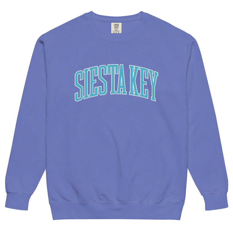 SIESTA KEY (Collegiate Arch) Comfort Colors Sweatshirt