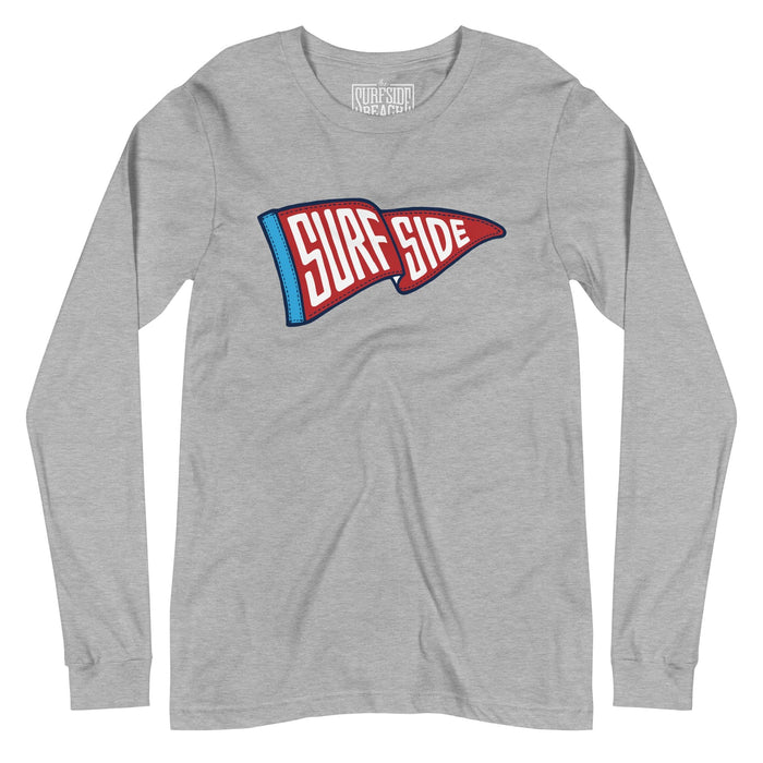 SURFSIDE (Waving Pennant) Unisex Long-Sleeved T-Shirt