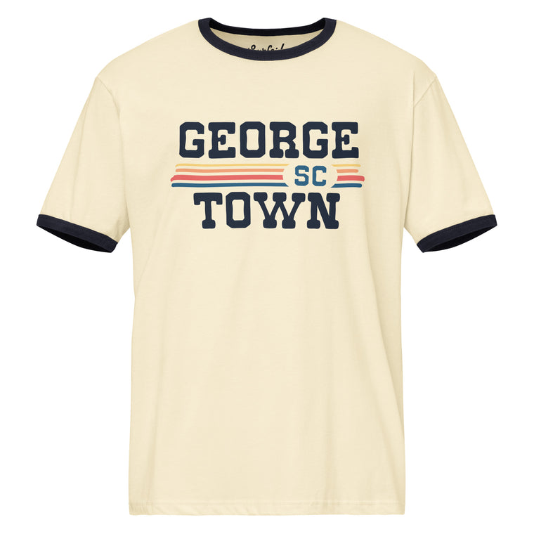 Georgetown, SC (Vintage Sunset) Unisex Ringer T-Shirt
