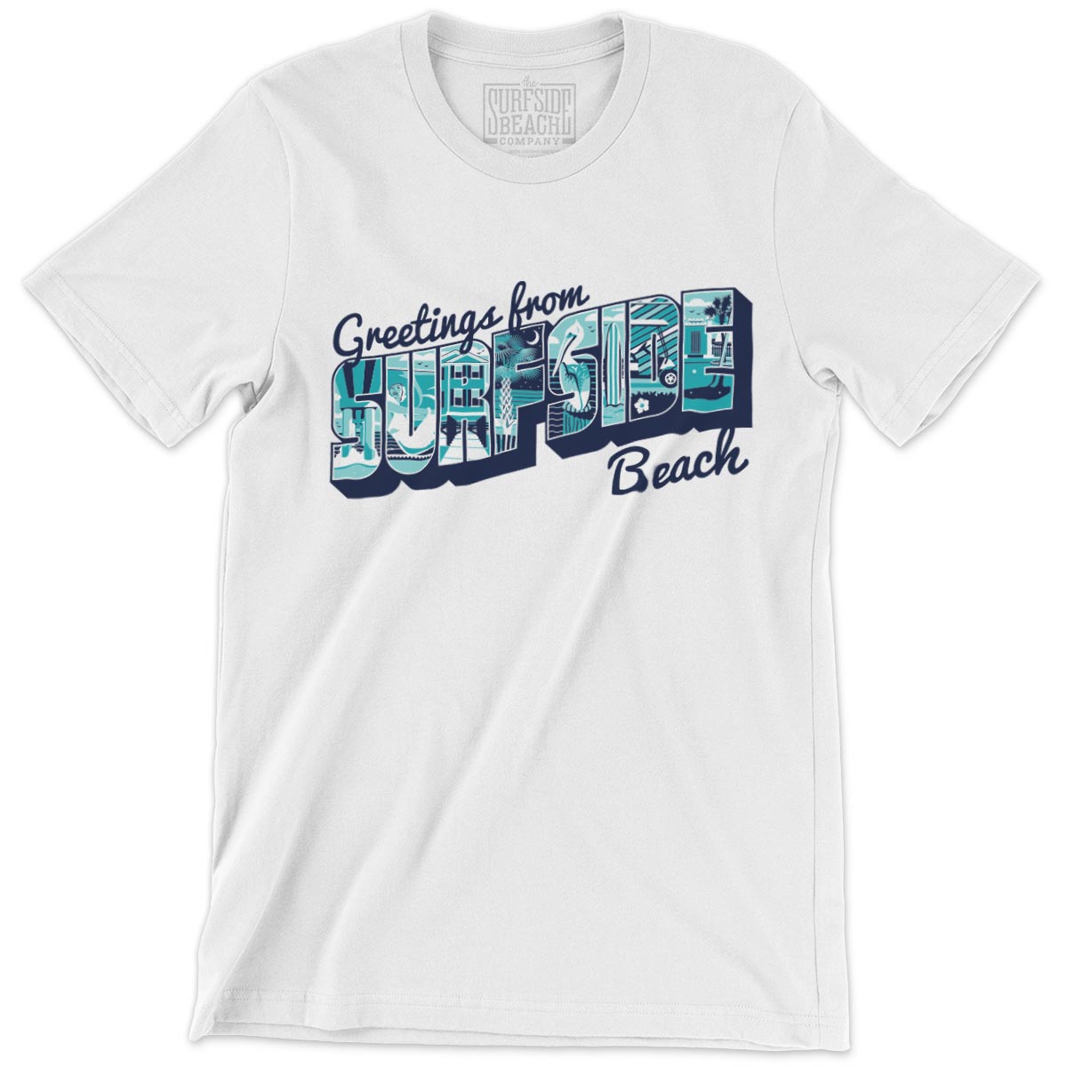 Greetings from Surfside Beach: Unisex T-Shirt