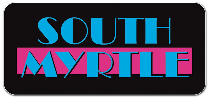 South Myrtle die cut sticker