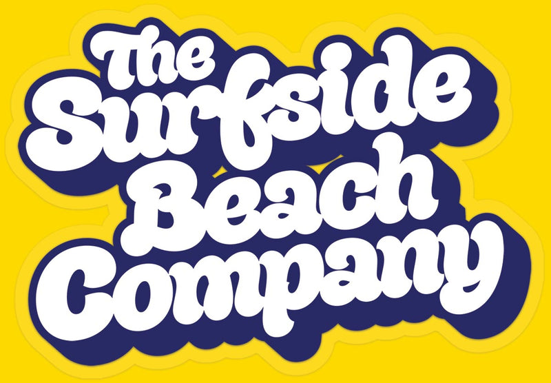 The Surfside Beach Company (Yummy Bubble) die cut sticker yellow