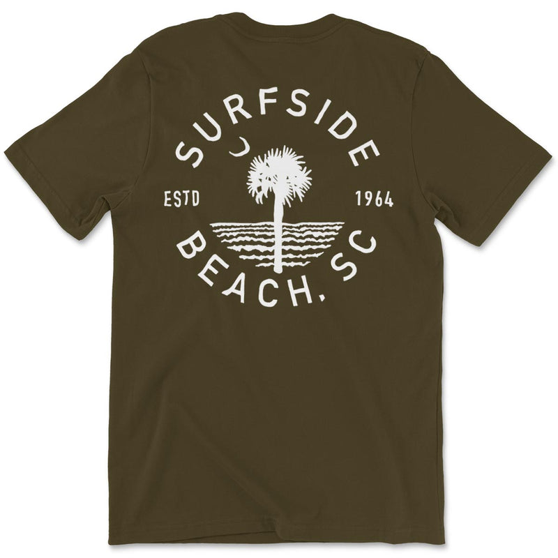 Surfside Beach (Circle Tree) Unisex T-Shirt