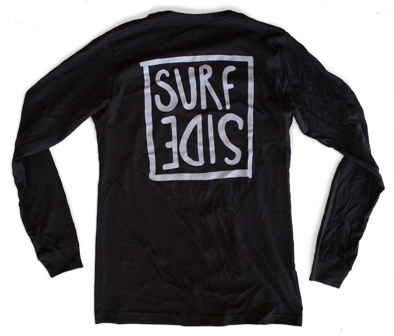 Surf Side (flipt) premium long-sleeved black T-shirt back
