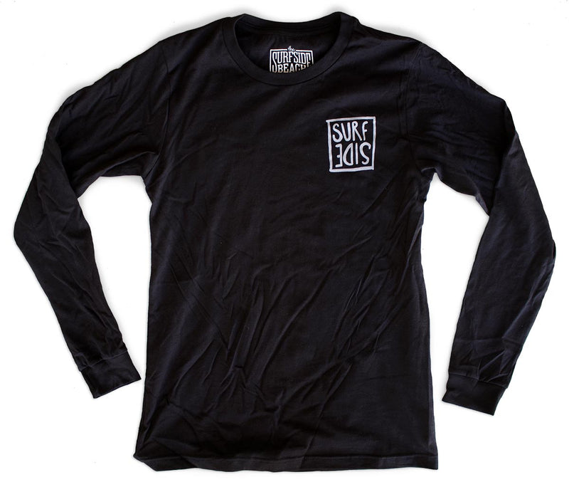 Surf Side (flipt) premium long-sleeved black T-shirt front
