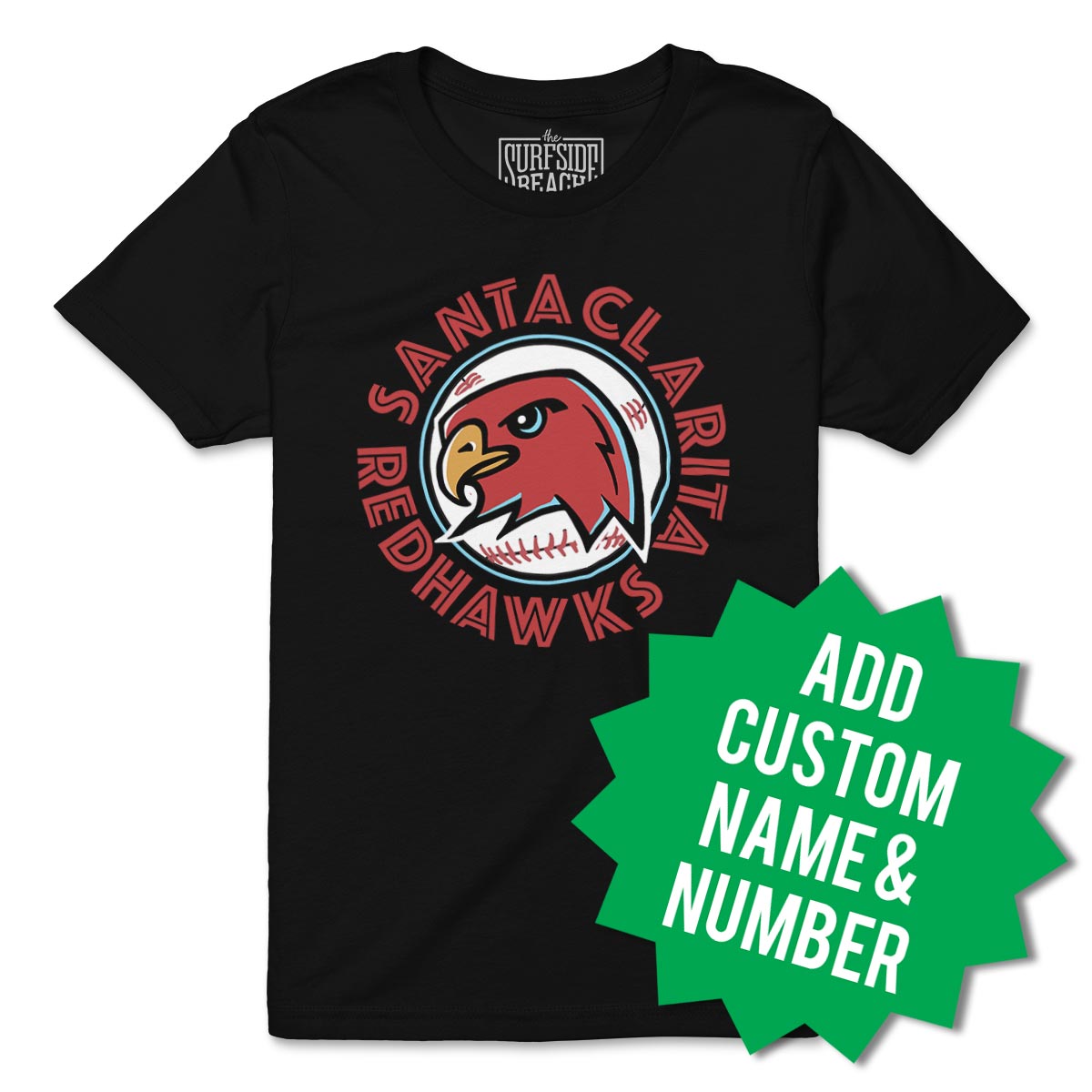 Santa Clarita RedHawks (Hogtown) Personalized Youth T-Shirt L