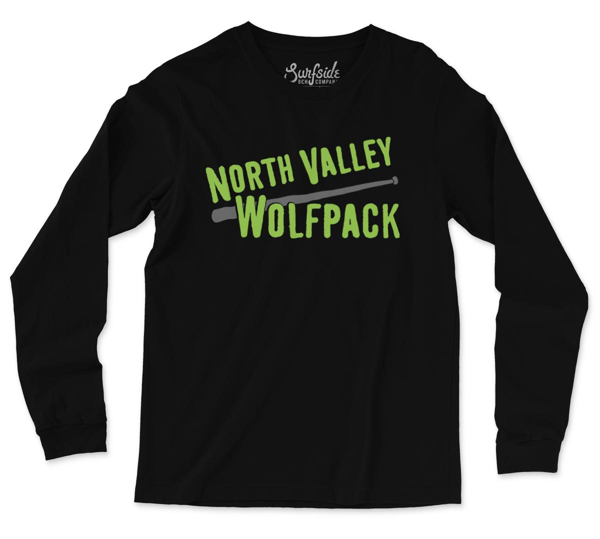 North Valley Wolfpack (Slant Bat) Unisex Long Sleeve T-Shirt